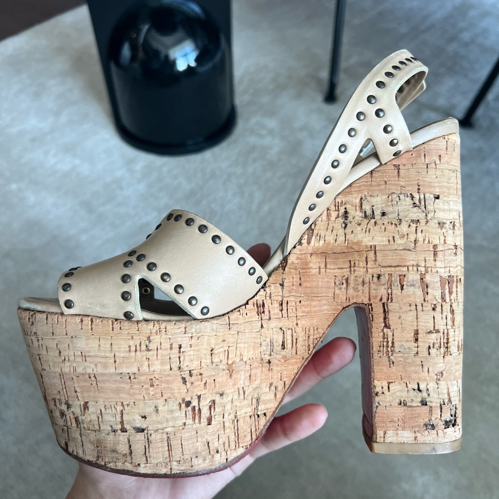 Christian louboutin wedge heels